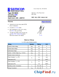 Datasheet 2N1893S manufacturer Semicoa